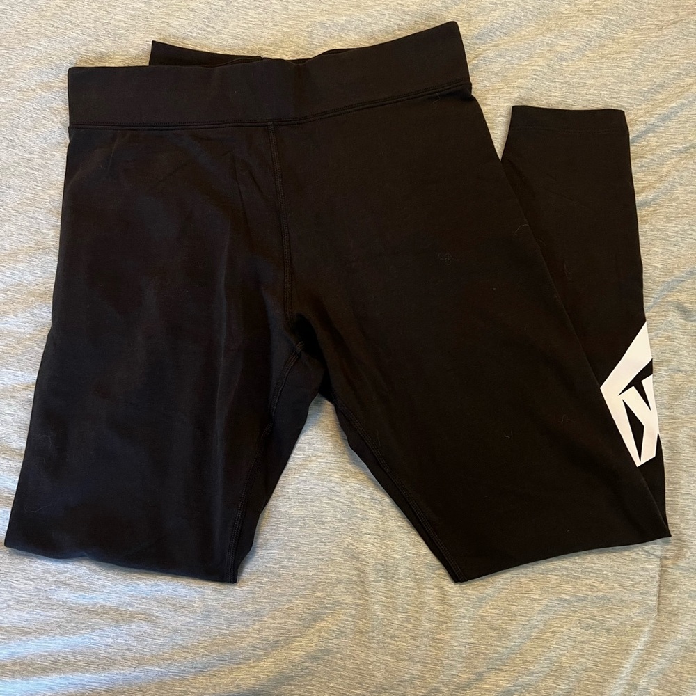 Nike Women’s Black Leggings with White Logo